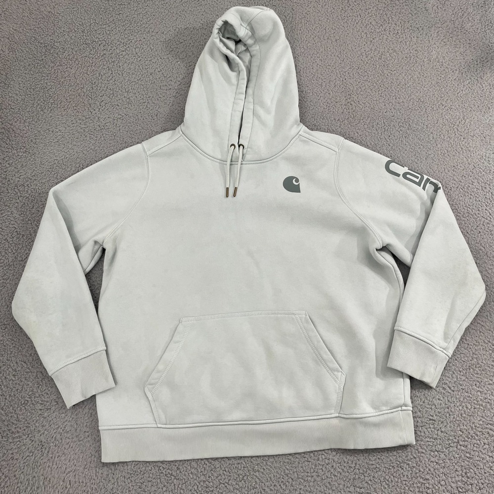 Carhartt Relaxed Fit‎ Hoodie Women XL Midweight Logo Pullover